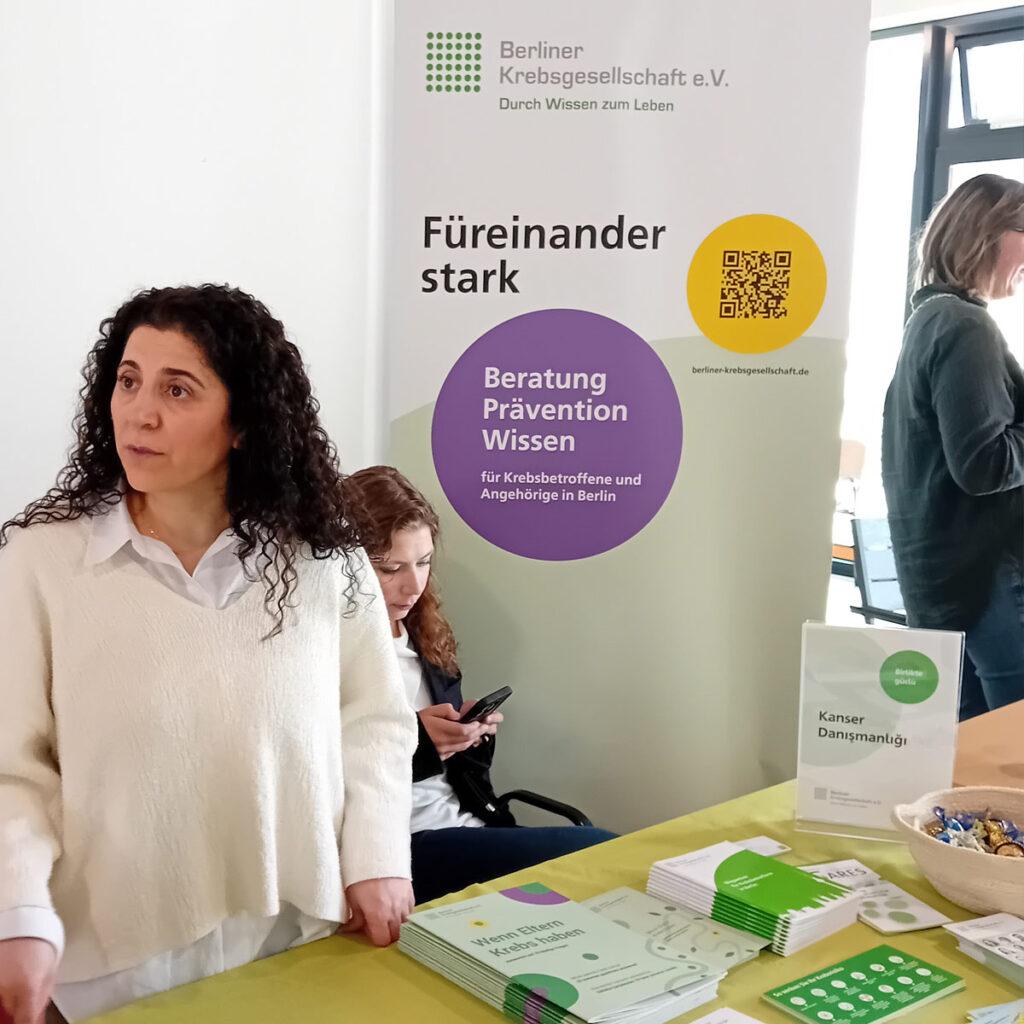 Am 15.04.2026 haben wir mit weiteren Partnern ein Markt der Möglichkeiten organisiert. Unsere Zielgruppe wurde niederschwellig erreicht und über Themen Gesundheit und Pflege informiert.